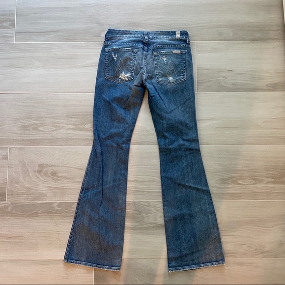7FOR ALL MANKIND DISTRESSED JEANS -26 - Picture 6 of 8